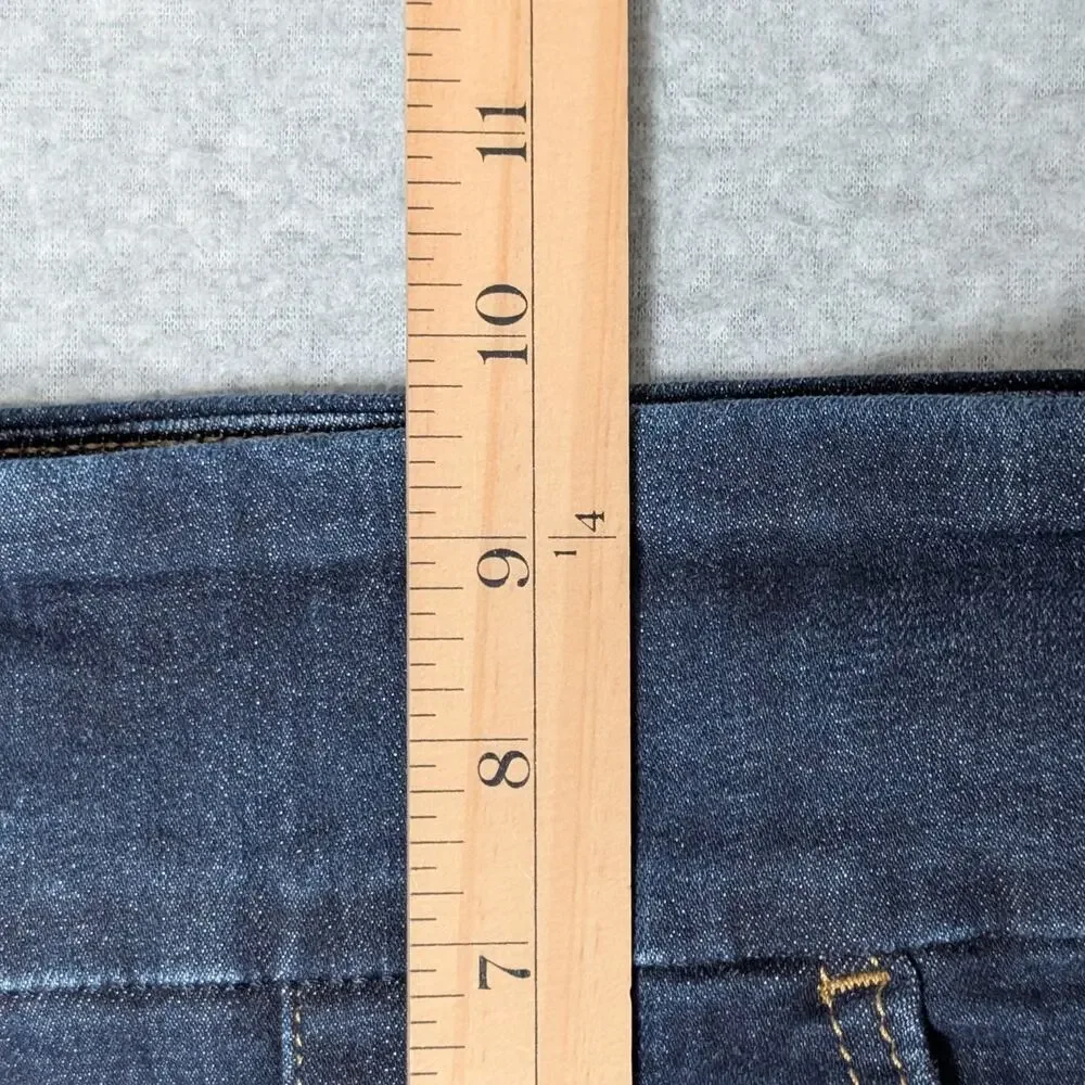 Rock & Republic Denim Rx Fever Pull-On Bermuda Shorts Women’s 10 Indigo Stretch